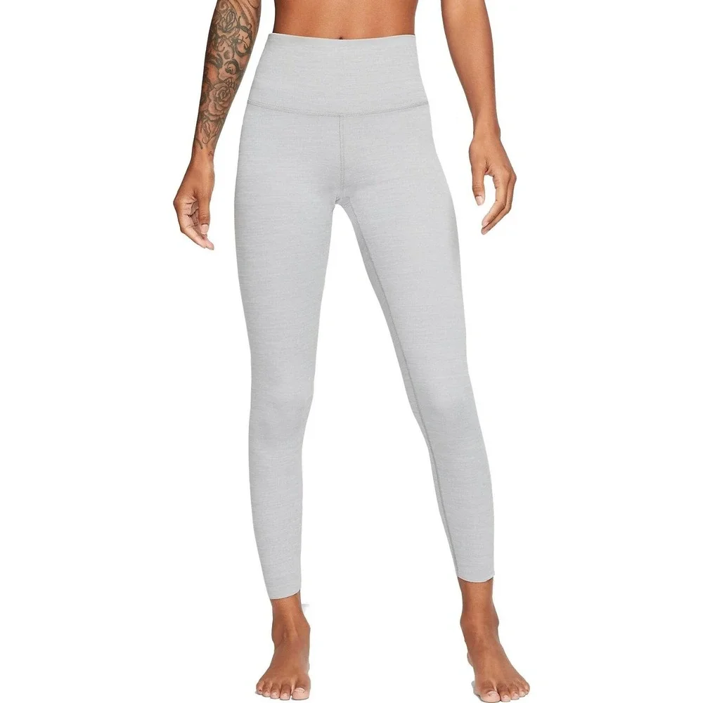 Nike Leggings THE YOGA LUXE 7/8 Silver grey Size XS NEW